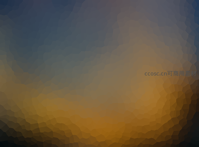 暖黄与冷蓝交融的抽象渐变背景