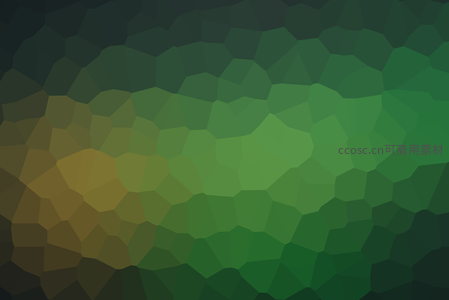 绿色渐变多边形组成的自然抽象画
