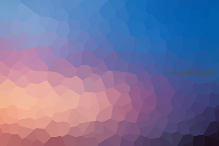 梦幻紫粉蓝渐变多边形艺术图
