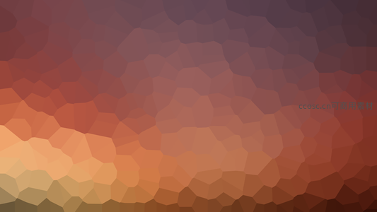 暖色调多边形日落背景