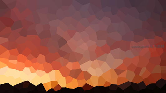 黄昏山峦多边形艺术图