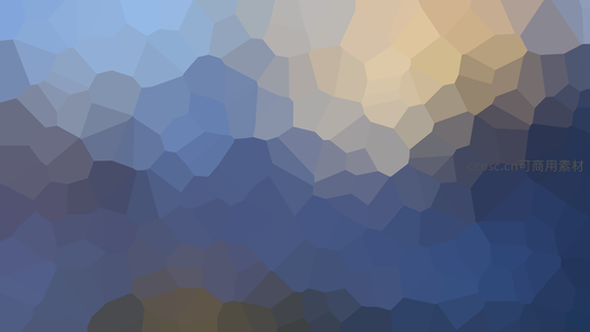 渐变蓝紫几何云层抽象画