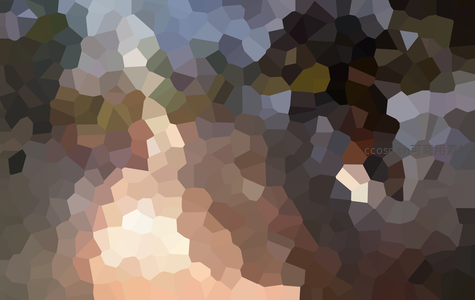 多彩多边形构成的抽象自然景观