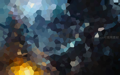 蓝黑渐变多边形抽象夜空背景