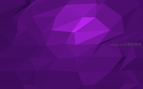 深紫立体多边形抽象艺术背景