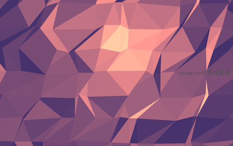 紫橙渐变多边形抽象视觉背景