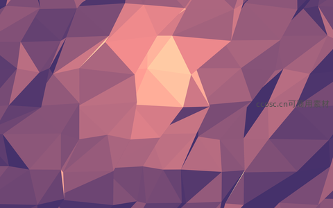 紫粉渐变多边形抽象艺术背景