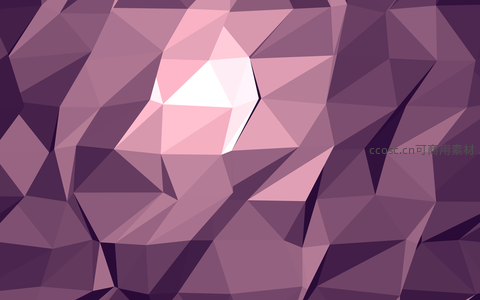 梦幻粉紫低多边形光影艺术图