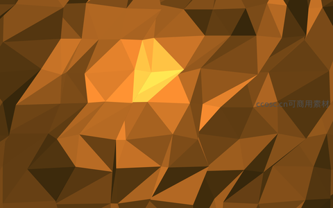 暖棕金黄多边形立体感背景图