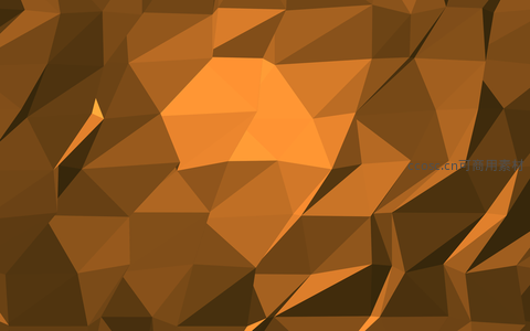 深褐橙调低多边形纹理背景
