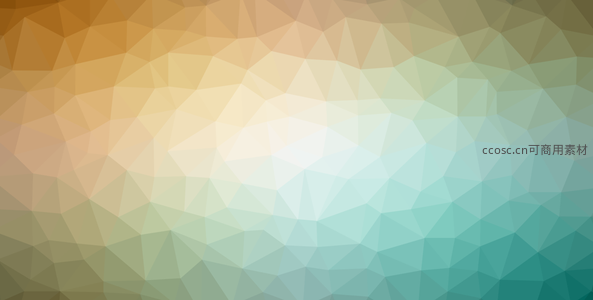 日落海景渐变多边形抽象背景