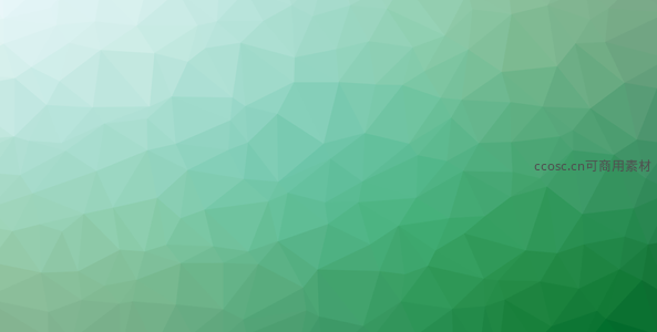清新绿意多边形渐变背景