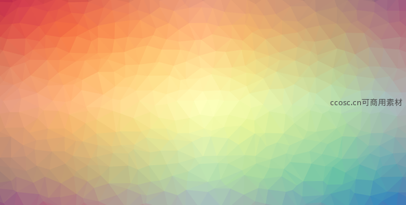 彩虹色渐变多边形艺术背景