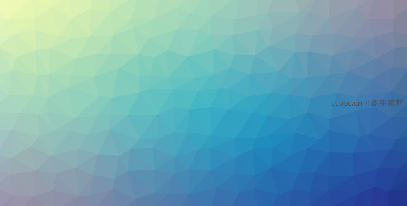 蓝绿渐变低多边形艺术背景