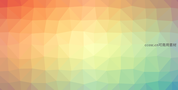 彩虹多边形渐变背景，色彩斑斓梦幻