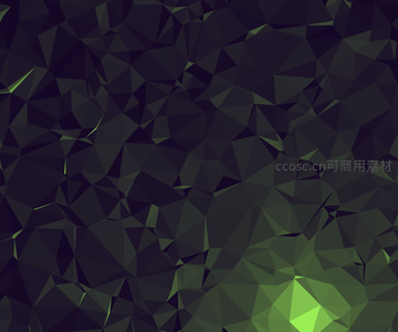 黑绿渐变多边形纹理背景