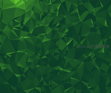 翠绿多边形构成的抽象自然纹理背景