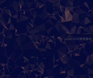 深邃夜空下的暗色多边形抽象图案