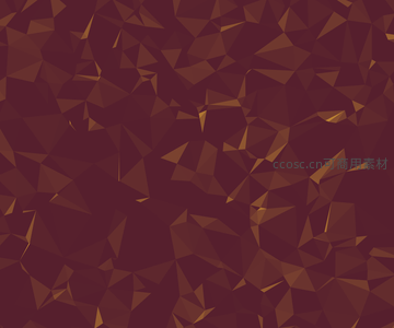 暗红金边多边形几何艺术背景