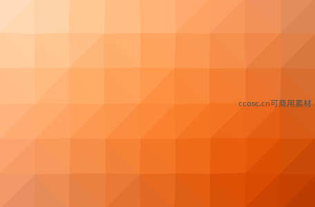 温暖橙色方格构成的几何世界