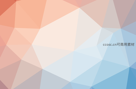 粉蓝撞色多边形渐变艺术背景