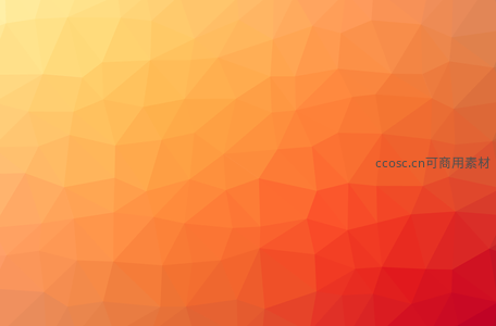 温暖橙红多边形渐变背景
