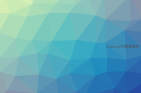蓝绿渐变多边形抽象背景