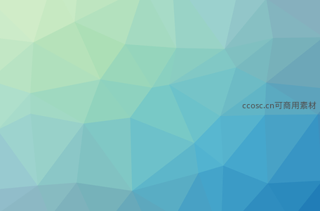 清新蓝绿多边形抽象壁纸