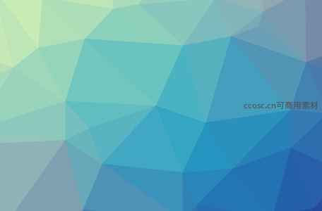 青蓝绿三色多边形背景