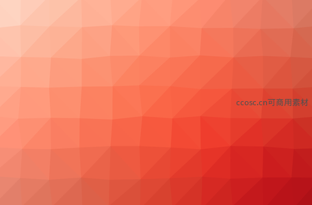 橙红渐变多边形抽象艺术背景