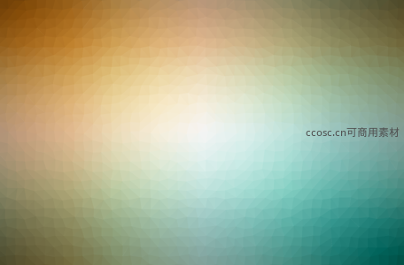 暖黄冷蓝渐变几何背景