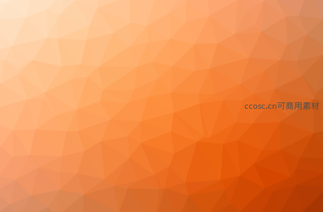 橙红渐变低多边形抽象图