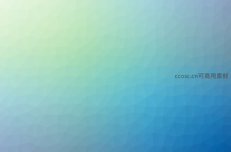 蓝绿渐变多边形抽象图