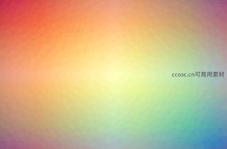 彩虹色多边形渐变抽象背景图