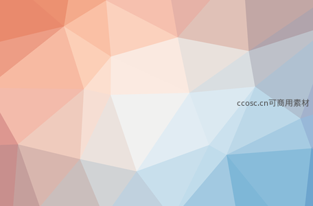粉橙蓝灰多边形拼接抽象背景
