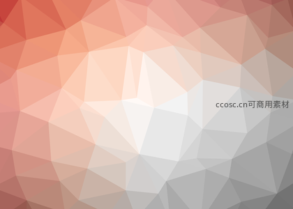 暖橙灰白多边形抽象背景图