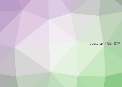 淡雅紫绿拼接多边形艺术背景