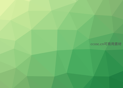 绿色系多边形抽象几何背景图