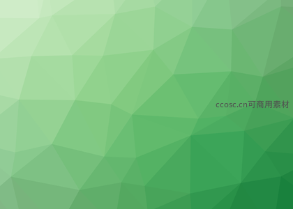清新绿色低多边形抽象背景图