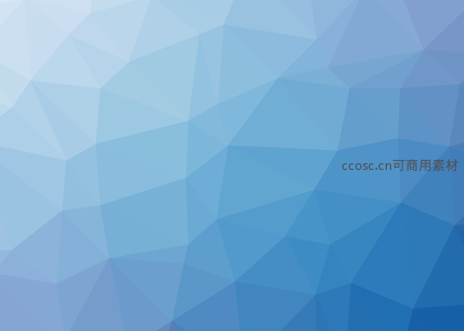 蓝色多边形渐变抽象背景