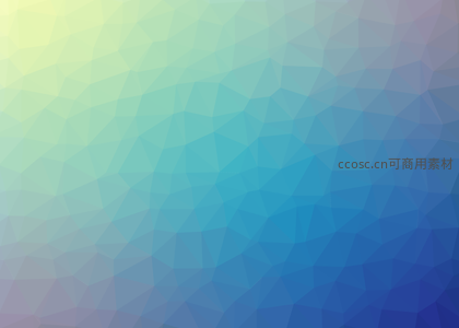 彩虹渐变低多边形背景