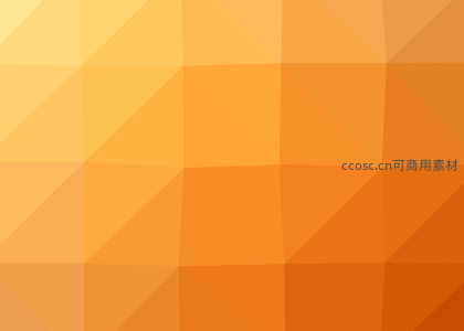 暖黄色调低多边形抽象背景