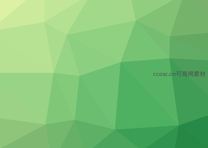 清新绿色多边形抽象背景