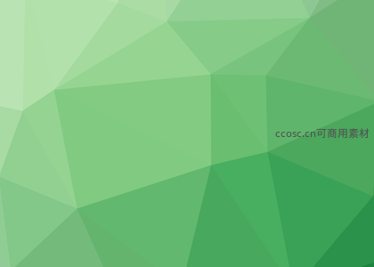 清新绿色低多边形背景