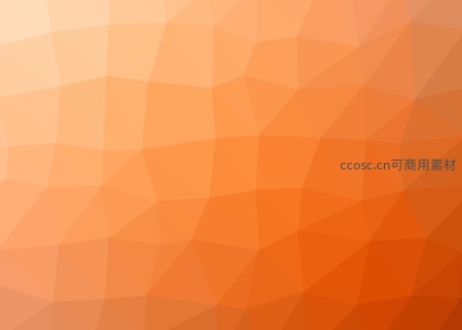 暖橙色多边形渐变抽象背景