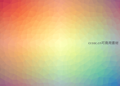 彩虹色低多边形渐变背景图