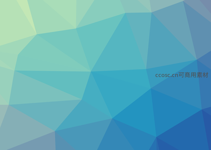 蓝绿渐变多边形抽象背景图案