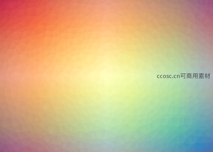 彩虹色低多边形渐变背景