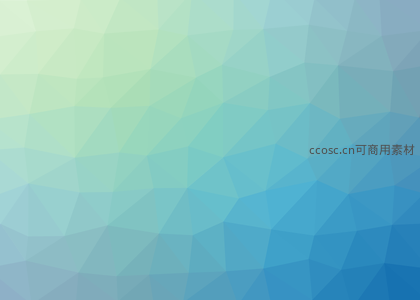 蓝绿渐变多边形抽象背景