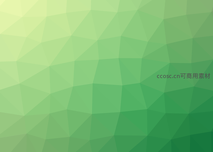 清新绿色系低多边形艺术背景